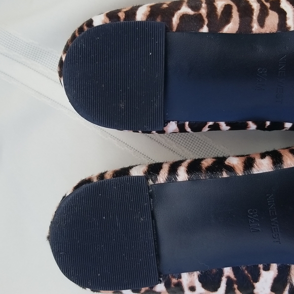 Nine West Animal Print Smoking Flats - Picture 8 of 10